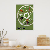 Fietsen Kunst Kolo Fietsen Poster Weg Fiets (Keuken)