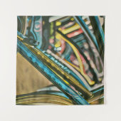 Fietsen kunstwerk wandkleed (Voorkant (horizontaal))