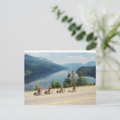 Fietsen langs 6 uur - Slocan Lk - British Columbia Briefkaart (Staand voorkant)