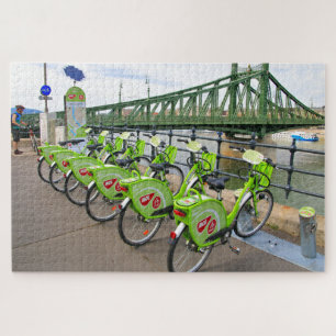 Fietsen langs de Donau, Boedapest, Hongarije Legpuzzel