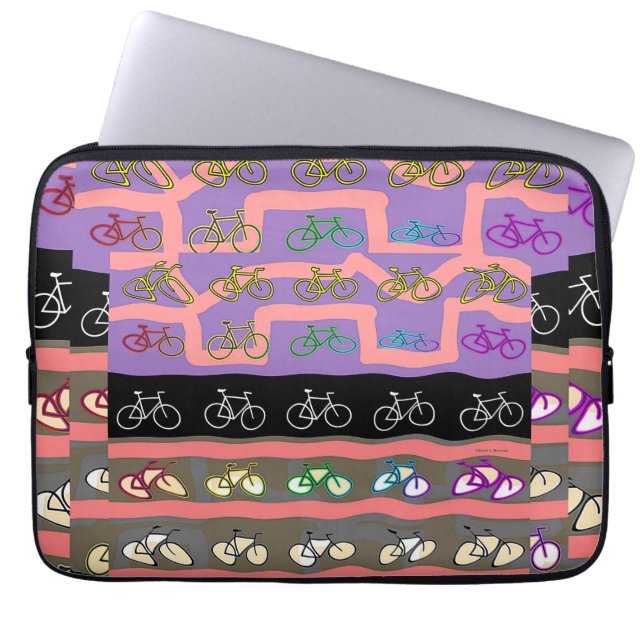 Fietsen Laptop Sleeve (Voorkant)