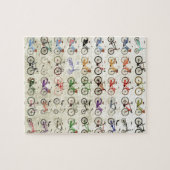 fietsen legpuzzel (Horizontaal)