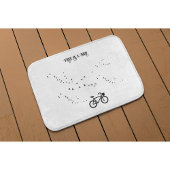 Fietsen Leven, gratis als een vogel aanpasbaar Badmat