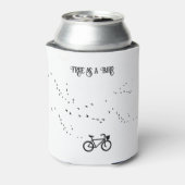 Fietsen Leven, gratis als een vogel aanpasbaar Blikjeskoeler (Blikje Achterkant)