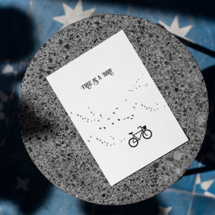 Fietsen Leven, gratis als een vogel aanpasbaar Briefkaart