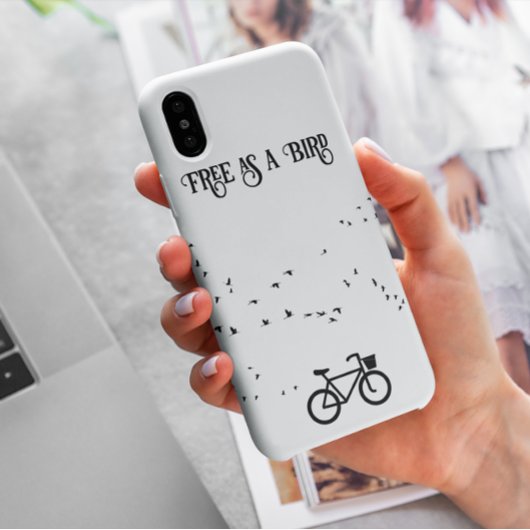 Fietsen Leven, gratis als een vogel aanpasbaar Case-Mate iPhone Case