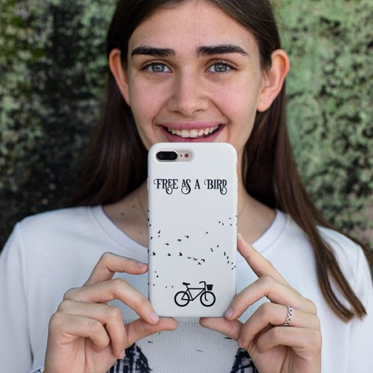 Fietsen Leven, gratis als een vogel aanpasbaar Case-Mate iPhone Case