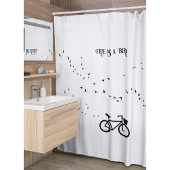 Fietsen Leven, gratis als een vogel aanpasbaar Douchegordijn