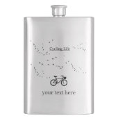 Fietsen Leven, gratis als een vogel aanpasbaar Flacon (Voorkant)