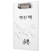 Fietsen Leven, gratis als een vogel aanpasbaar Klembord (Links)