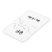 Fietsen Leven, gratis als een vogel aanpasbaar Magneet (Linkerzijde)