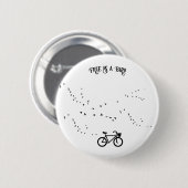 Fietsen Leven, gratis als een vogel aanpasbaar Ronde Button 5,7 Cm (Voorkant /achterkant)