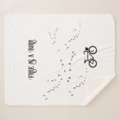 Fietsen Leven, gratis als een vogel aanpasbaar Sherpa Deken (Voorkant (horizontaal))