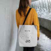 Fietsen Leven, gratis als een vogel aanpasbaar Tote Bag