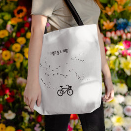 Fietsen Leven, gratis als een vogel aanpasbaar Tote Bag