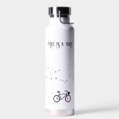 Fietsen Leven, gratis als een vogel aanpasbaar Waterfles (Links)