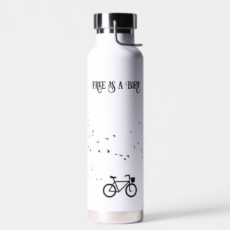 Fietsen Leven, gratis als een vogel aanpasbaar Waterfles