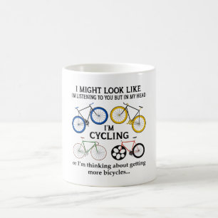 Fietsen lijkt het alsof ik naar je luister koffiemok