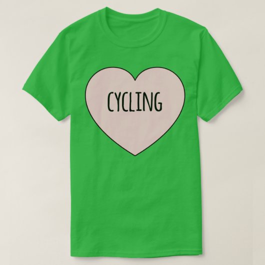 Fietsen Lover I houdt van fietsen Pride T-shirt (Design voorkant)