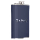 Fietsen maakt je gelukkig heupfles (Rechts)