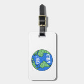 fietsen maken een perfecte wereld bagagelabel (Voorkant verticaal)