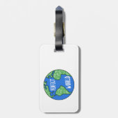 fietsen maken een perfecte wereld bagagelabel (Achterkant verticaal)