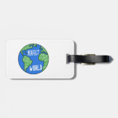 fietsen maken een perfecte wereld bagagelabel (Achterkant horizontaal)