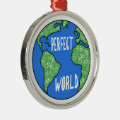 fietsen maken een perfecte wereld metalen ornament (Rechts)