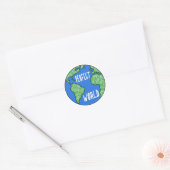 fietsen maken een perfecte wereld ronde sticker (Envelop)