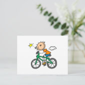 Fietsen - Man Briefkaart (Staand voorkant)
