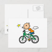 Fietsen - Man Briefkaart (Voorkant / Achterkant)