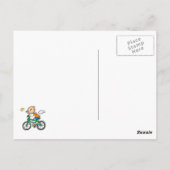Fietsen - Man Briefkaart (Achterkant)