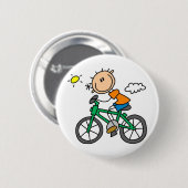 Fietsen - Man Ronde Button 5,7 Cm (Voorkant /achterkant)
