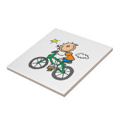 Fietsen - Man Tegeltje (Zijkant)