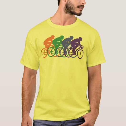 Fietsen (mannelijk) t-shirt (Voorkant)