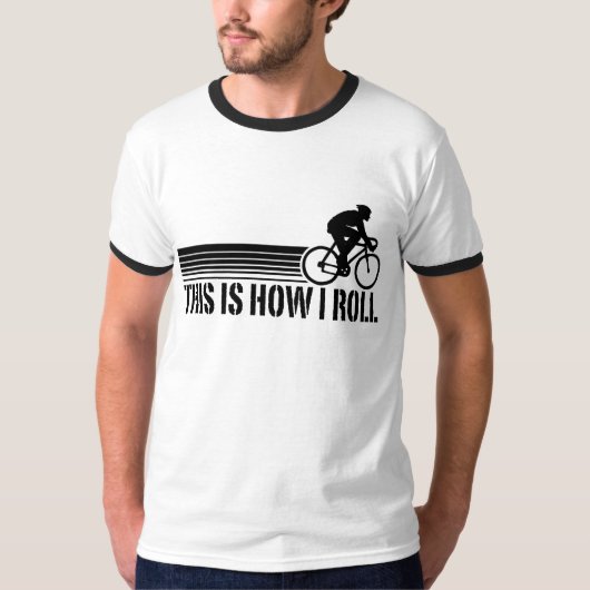 Fietsen (mannelijk) t-shirt (Voorkant)