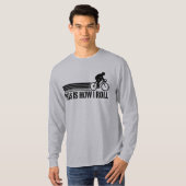 Fietsen (mannelijk) t-shirt (Voorkant volledig)