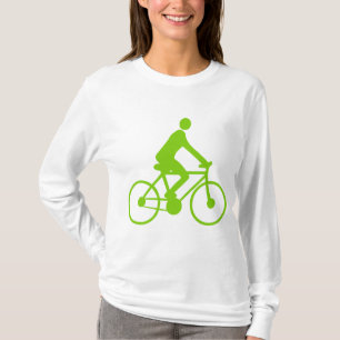 Fietsen - Martiaans groen T-shirt