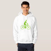Fietsen - Martian Green Hoodie (Voorkant volledig)
