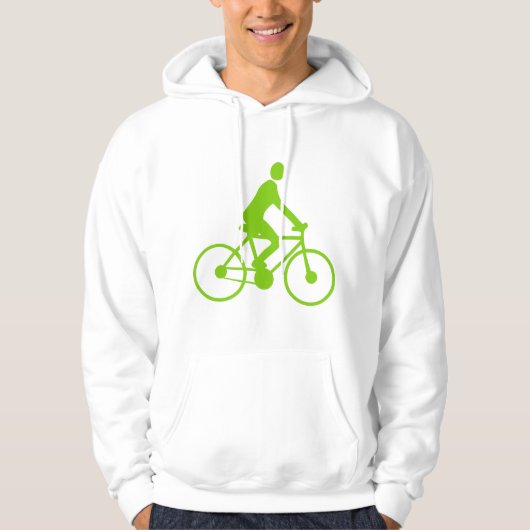 Fietsen - Martian Green Hoodie (Voorkant)