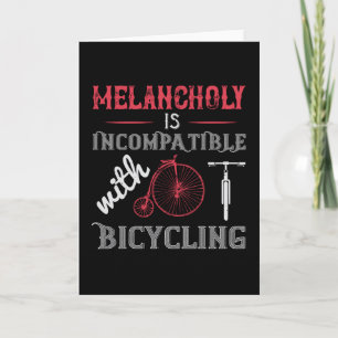 Fietsen - Melancholy is niet compatibel Kaart