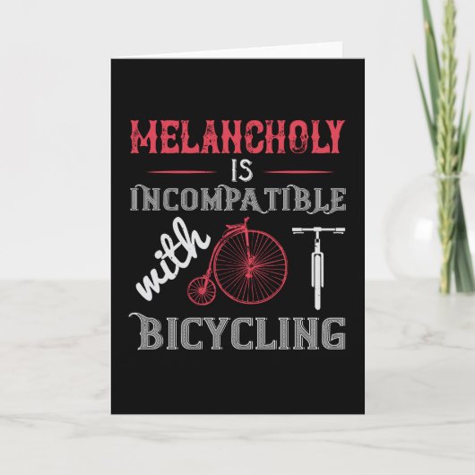 Fietsen - Melancholy is niet compatibel Kaart (Voorkant)