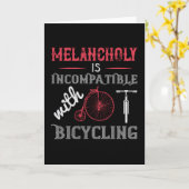 Fietsen - Melancholy is niet compatibel Kaart (Gele Bloem)