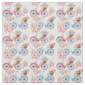 Fietsen met bloemen stof (Swatch)