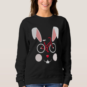 Fietsen met bunny Paasband Face Costume Funny Ea Trui
