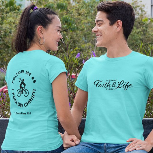 Fietsen met Christ Church Group T-shirt