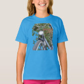 Fietsen met Clematis Girls Basic T-shirt (Voorkant)