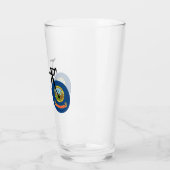 Fietsen met de Idaho-vlag Glas (Links)