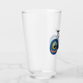 Fietsen met de Idaho-vlag Glas (Rechts)