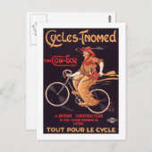 Fietsen met de naam "De cowboy" Franse bijenkast Briefkaart (Voorkant / Achterkant)